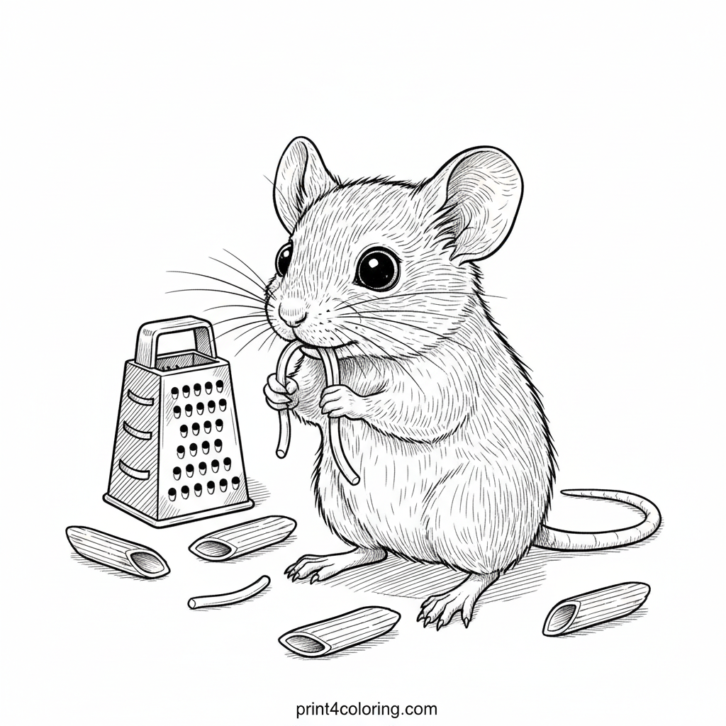 The Gourmet Mouse's Spaghetti Feast