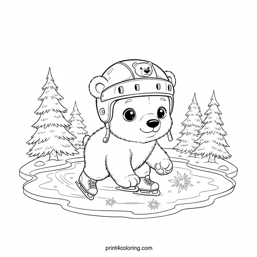 Wobbly Wonders: Arctic Cub's Ice Debut