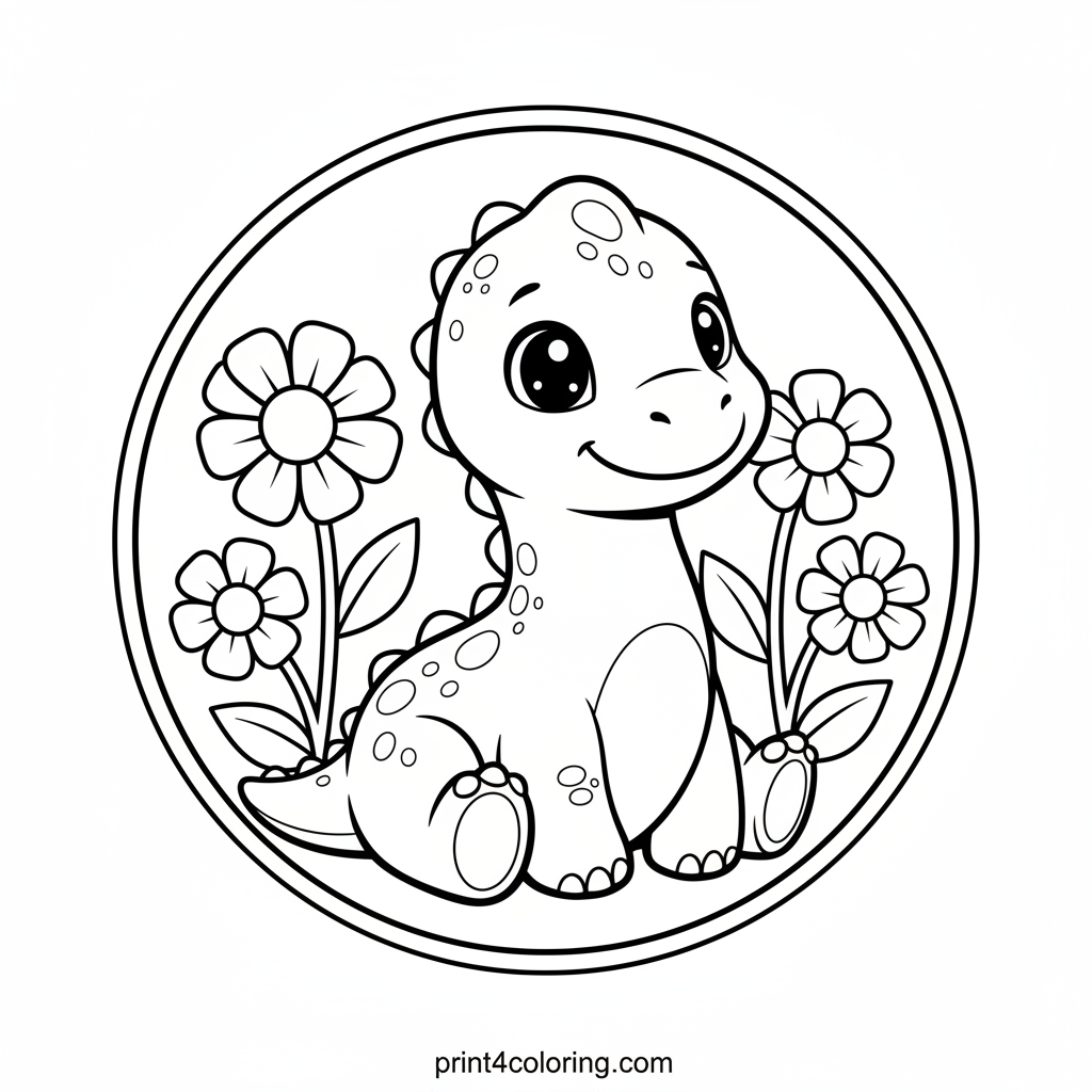 Baby Brachiosaurus's Big Smile