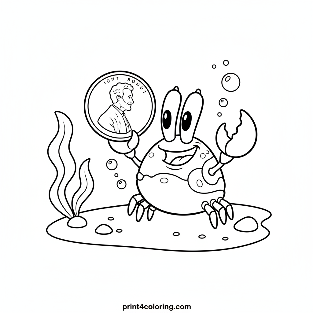 Baby Krabs' First Shiny Penny