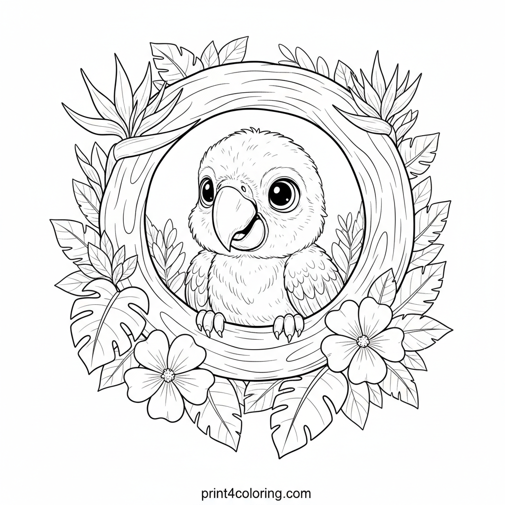 Baby Macaw's Jungle Debut