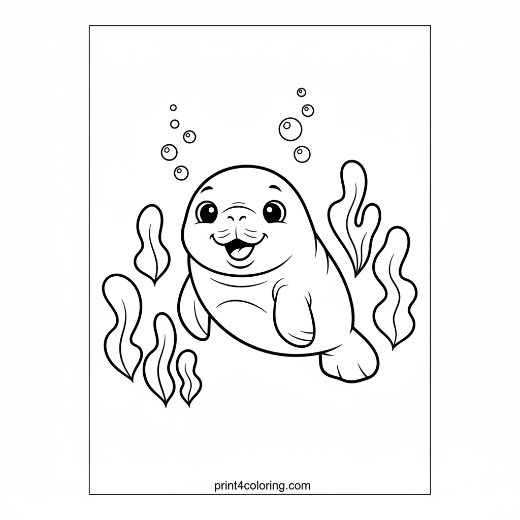 Happy Little Manatee Float