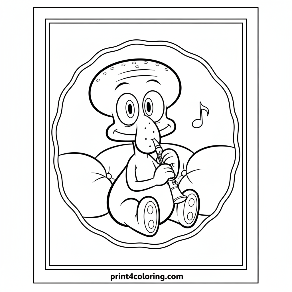 Baby Squidward's Sweet First Note