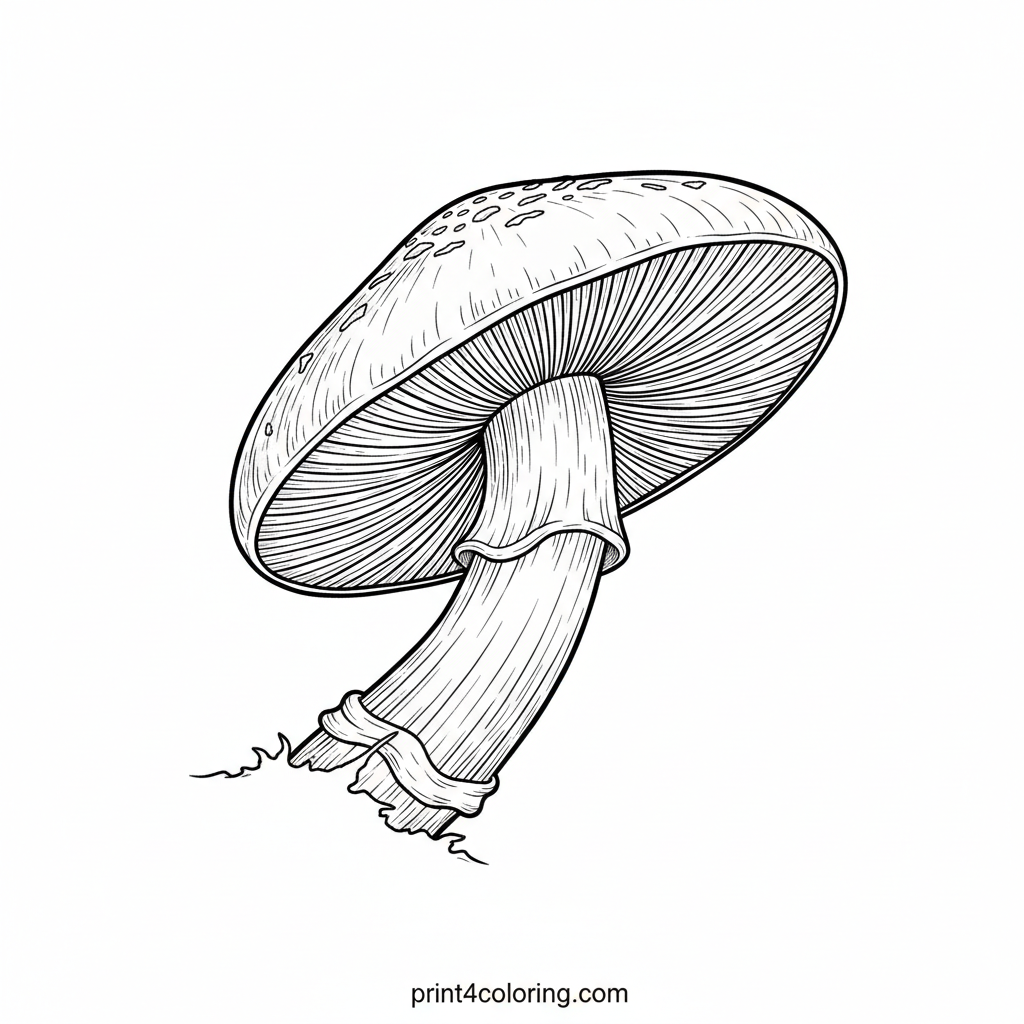Majestic Forest Fungi: A Detailed Mushroom Study