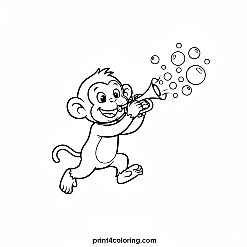 Monkey's Bubbly Trumpet Blast!