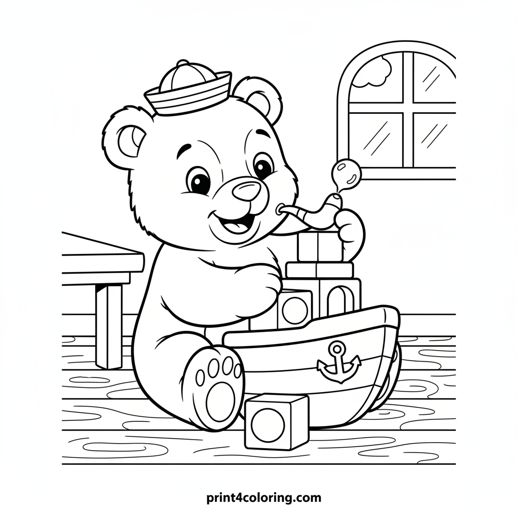 Bear Cub's Brilliant Bubble Ship