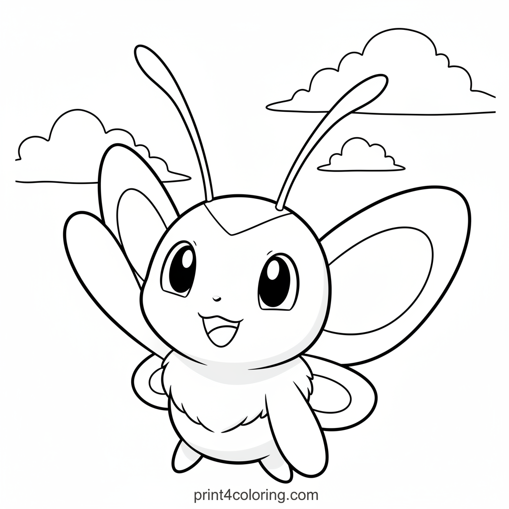 Butterfree's Happy Waving Goodbye