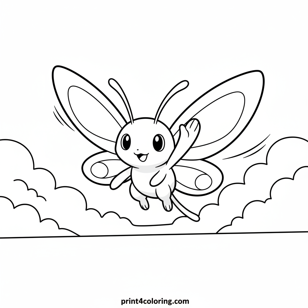 Butterfree's Happy Cloud Journey