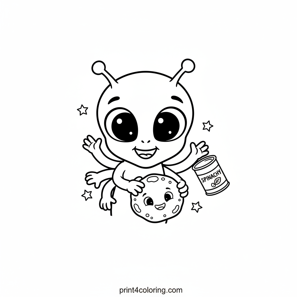 Cosmic Spinach Power-Up Alien