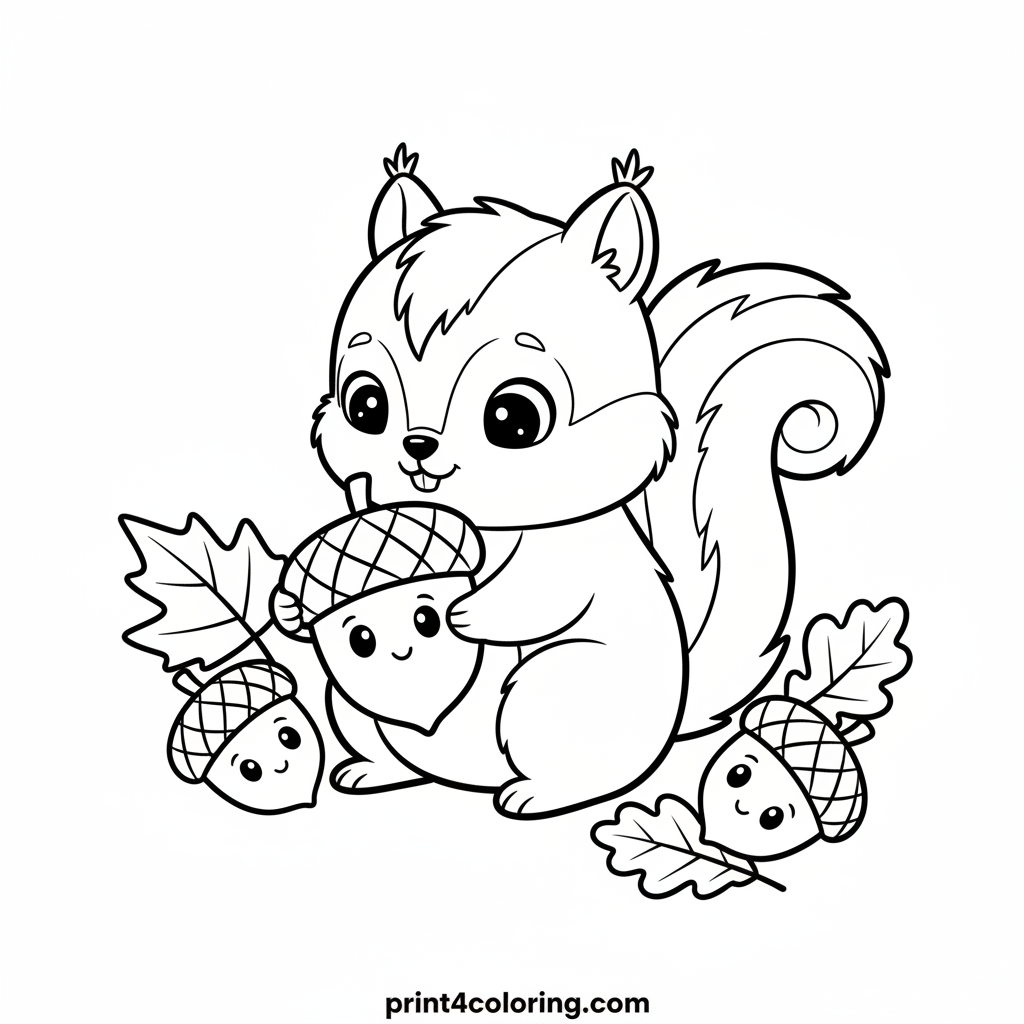 Baby Squirrel's Big Acorn Adventure