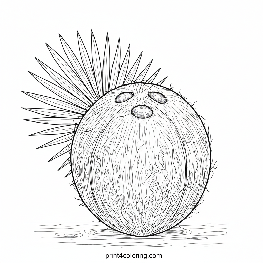 Intricate Coconut Study