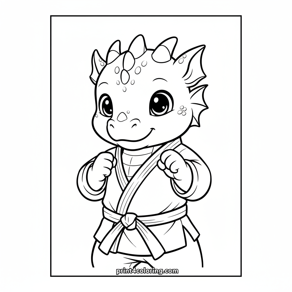 Little Dragon's Karate Stance