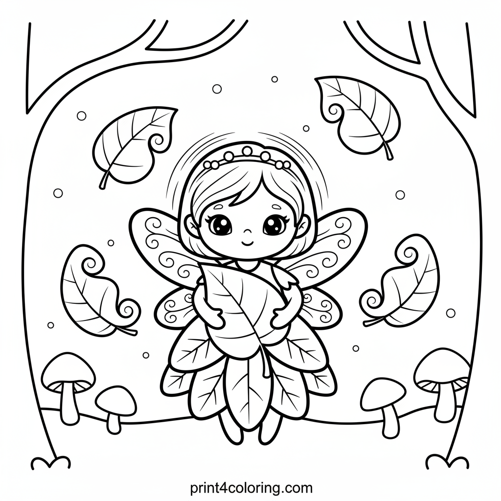 Whimsical Autumn Fairy