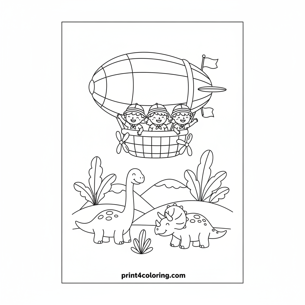 Sky-High Dinosaur Adventure Blimp