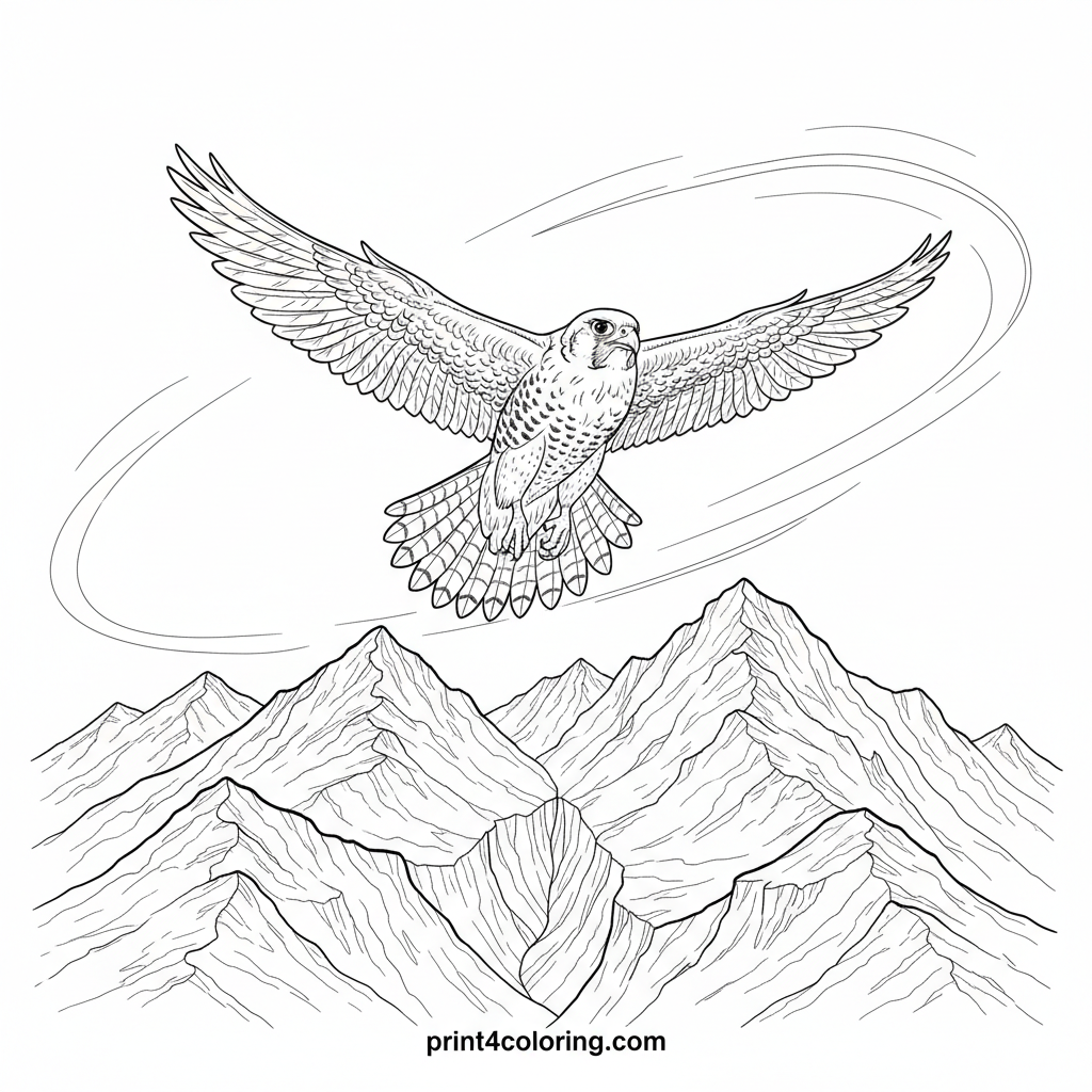 Majestic Mountain Falcon