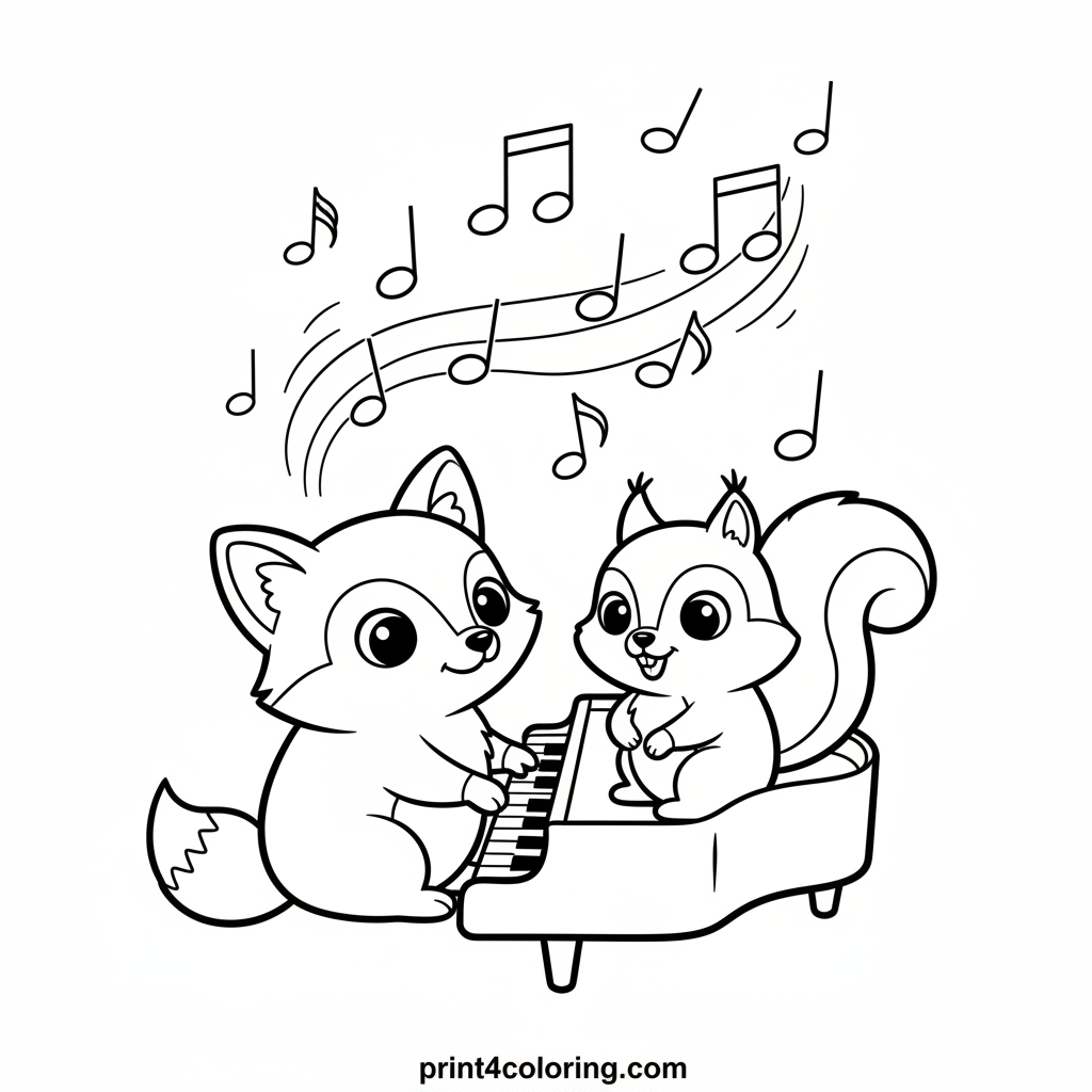 Forest Friends Piano Party