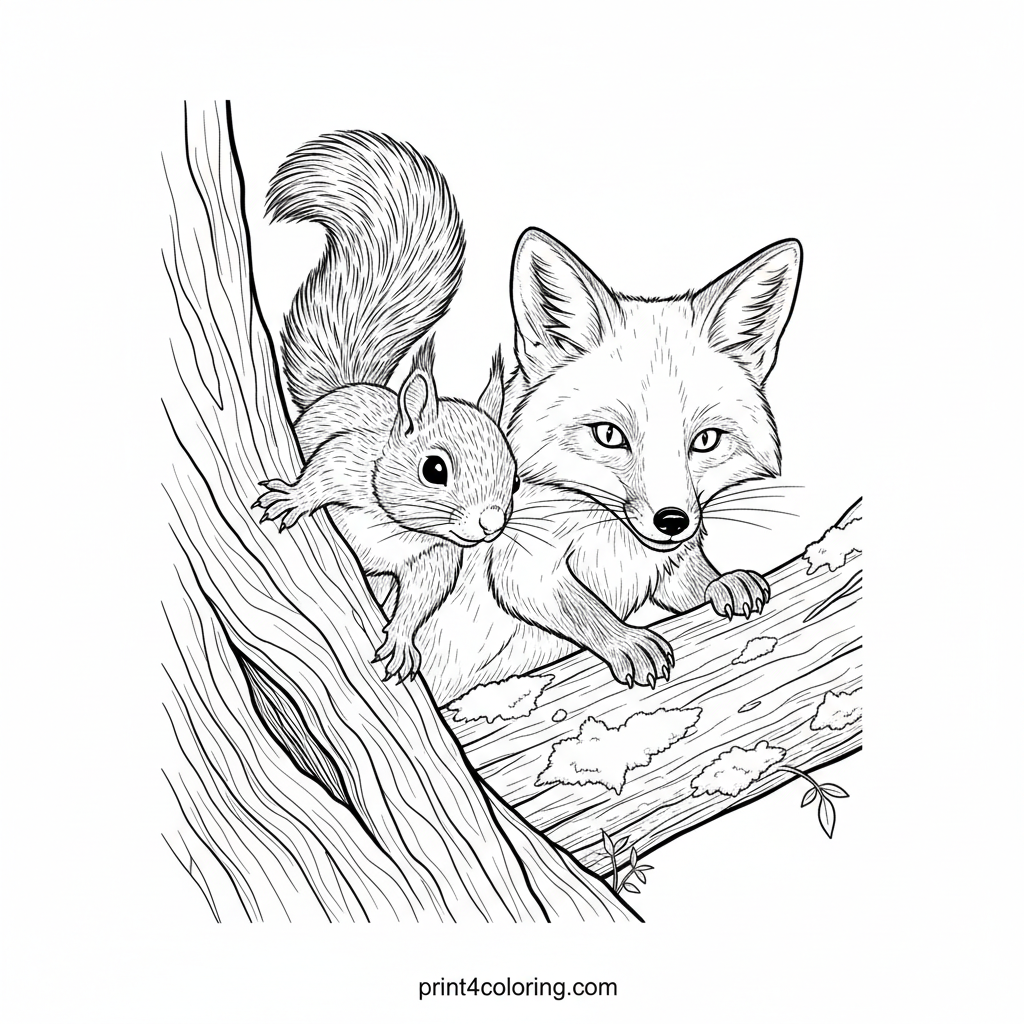 Agile Forest Friends: Squirrel & Fox Obstacle Challenge