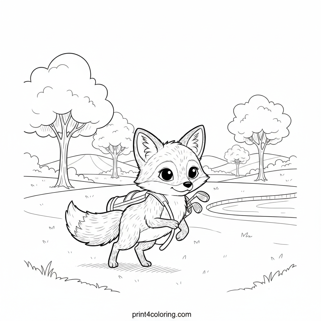 The Golfing Fox's Grand Stroll