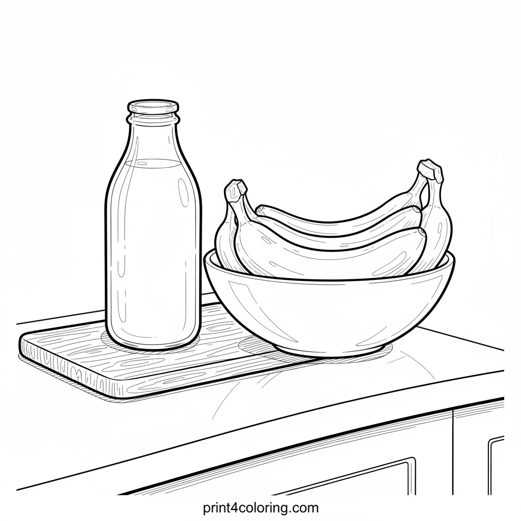 Rustic Banana Bounty Still Life