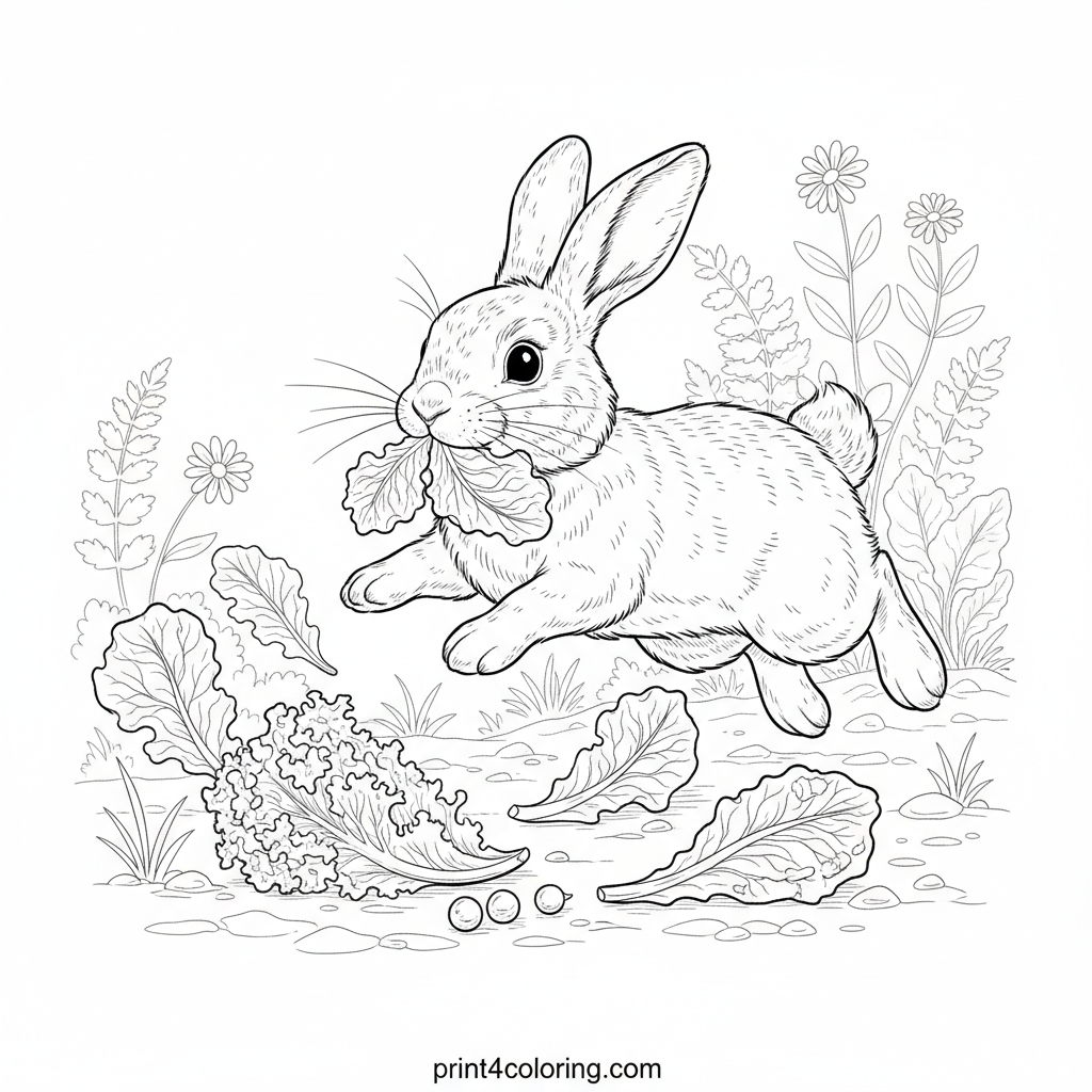 Bunny's Delightful Garden Feast