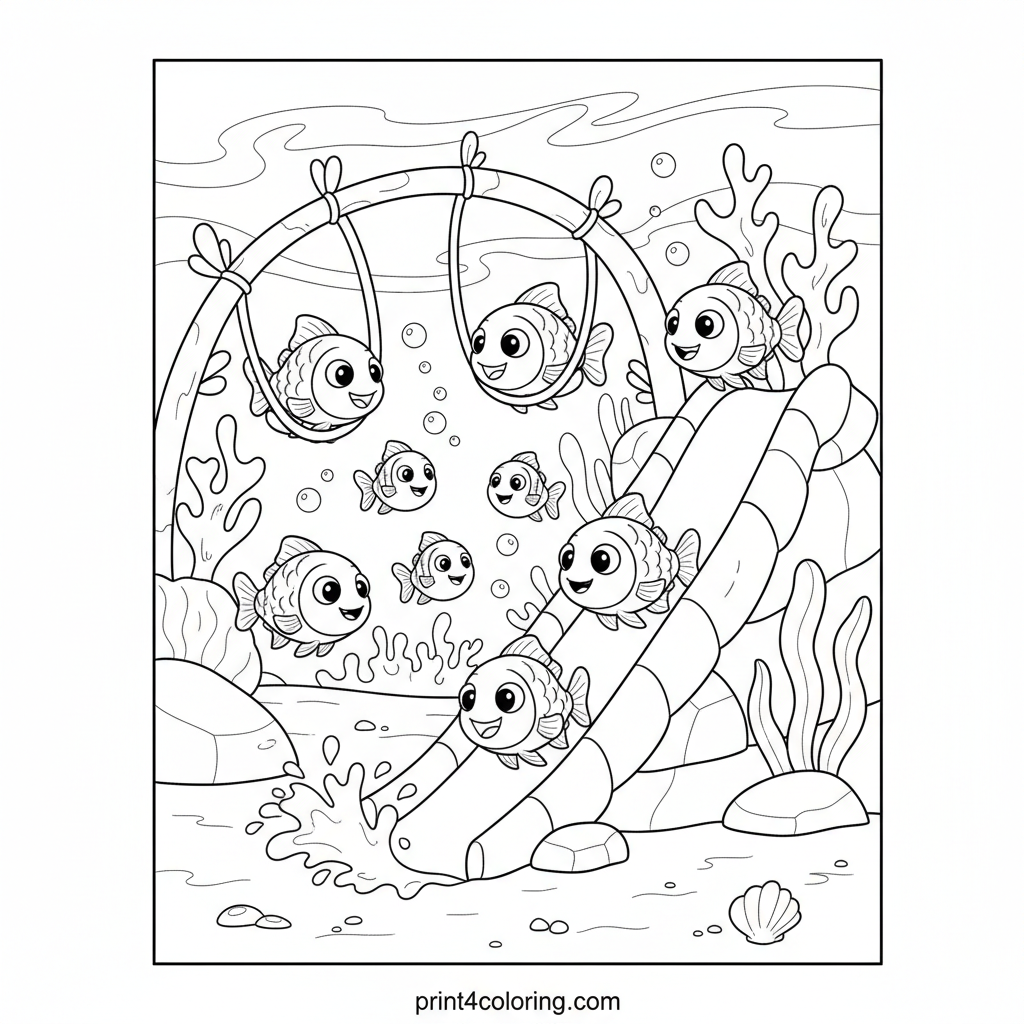 Friendly Piranhas' Underwater Playground Adventure