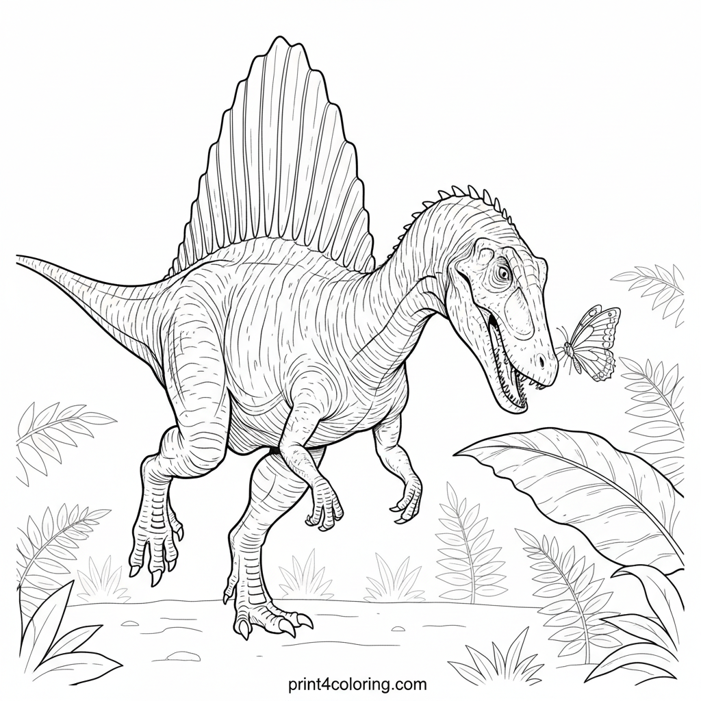 Gentle Giant Spinosaurus: Butterfly Encounter