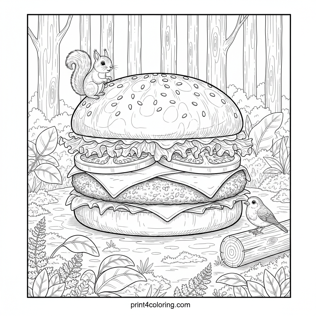 Woodland Feast: The Colossal Burger