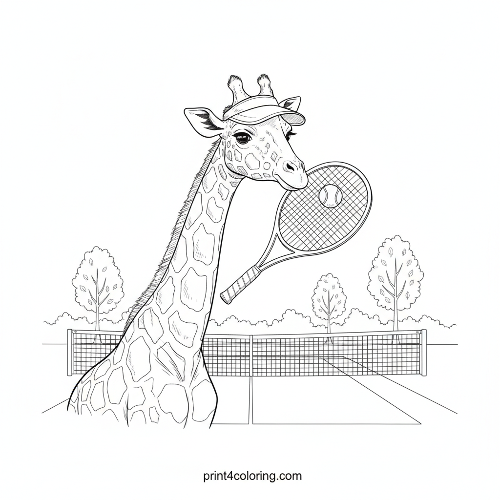 Giraffe's Gentle Game: Grand Slam Giggles