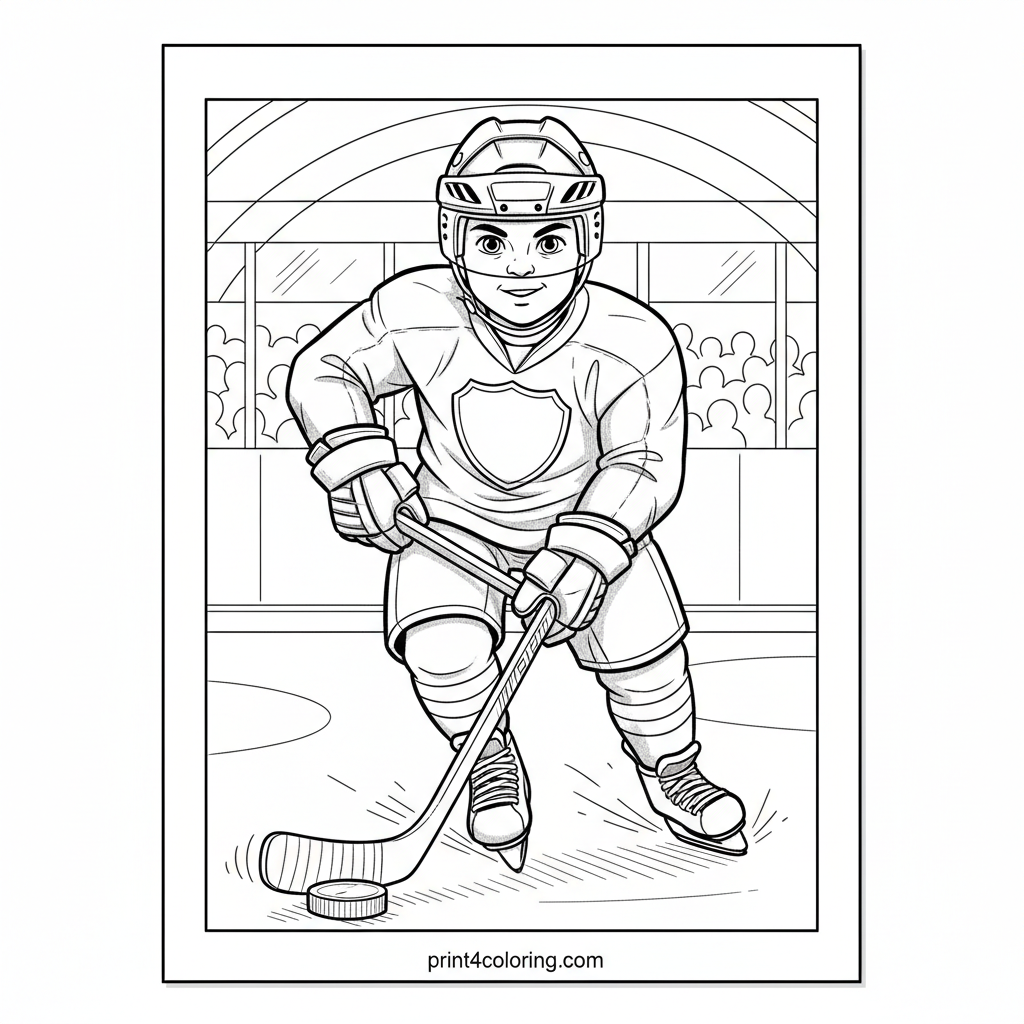 Ice Rink Intensity: Hockey Shot