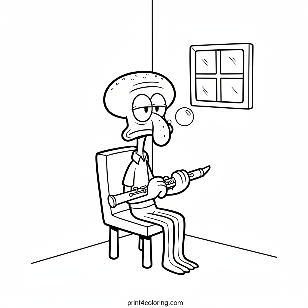 Squidward's Ticklish Clarinet Tune