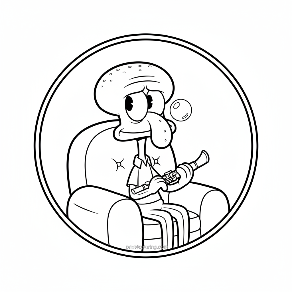 Grumpy Squidward's Ticklish Tune