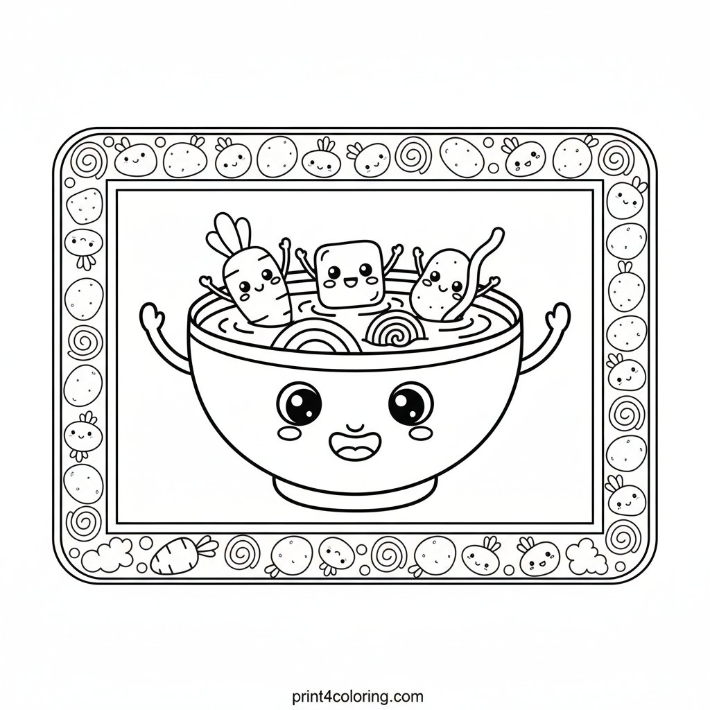 Smiling Soup Bowl Friends