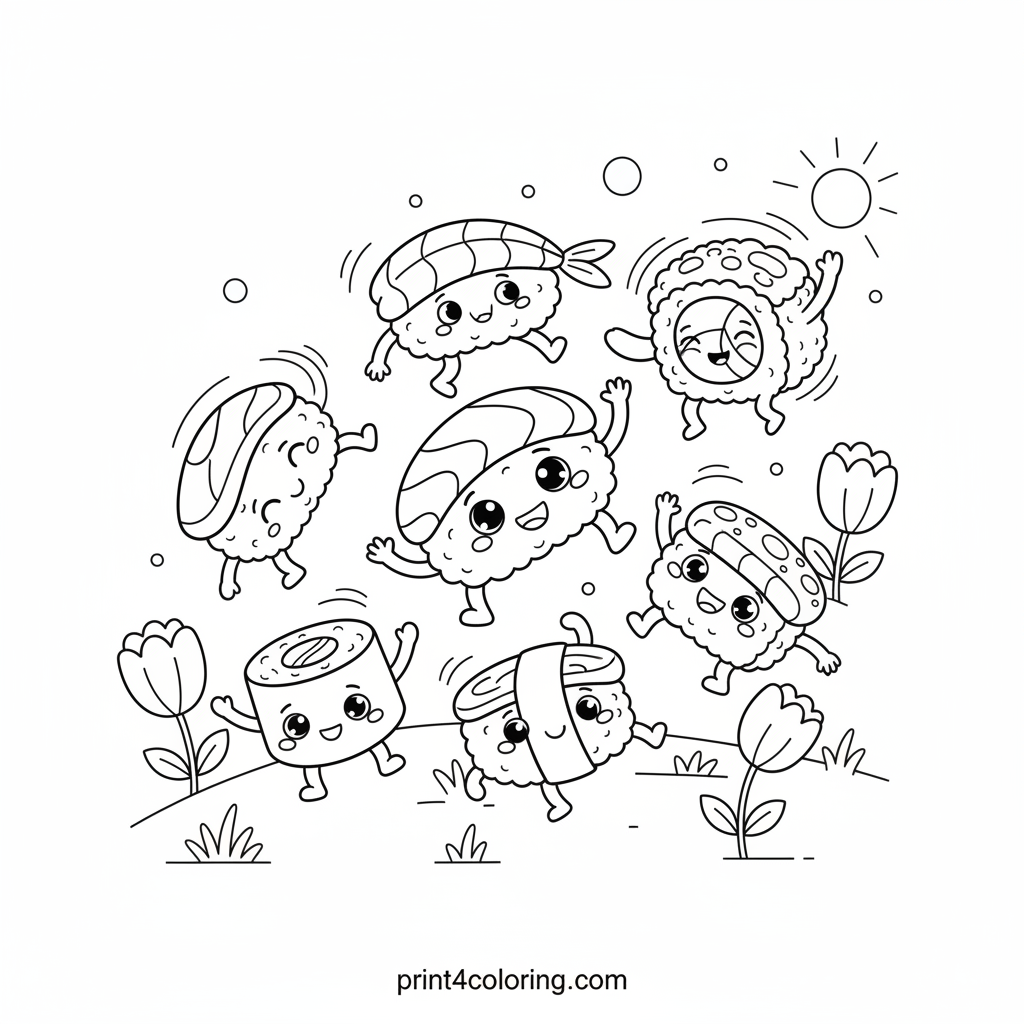 Happy Sushi Friends Adventure