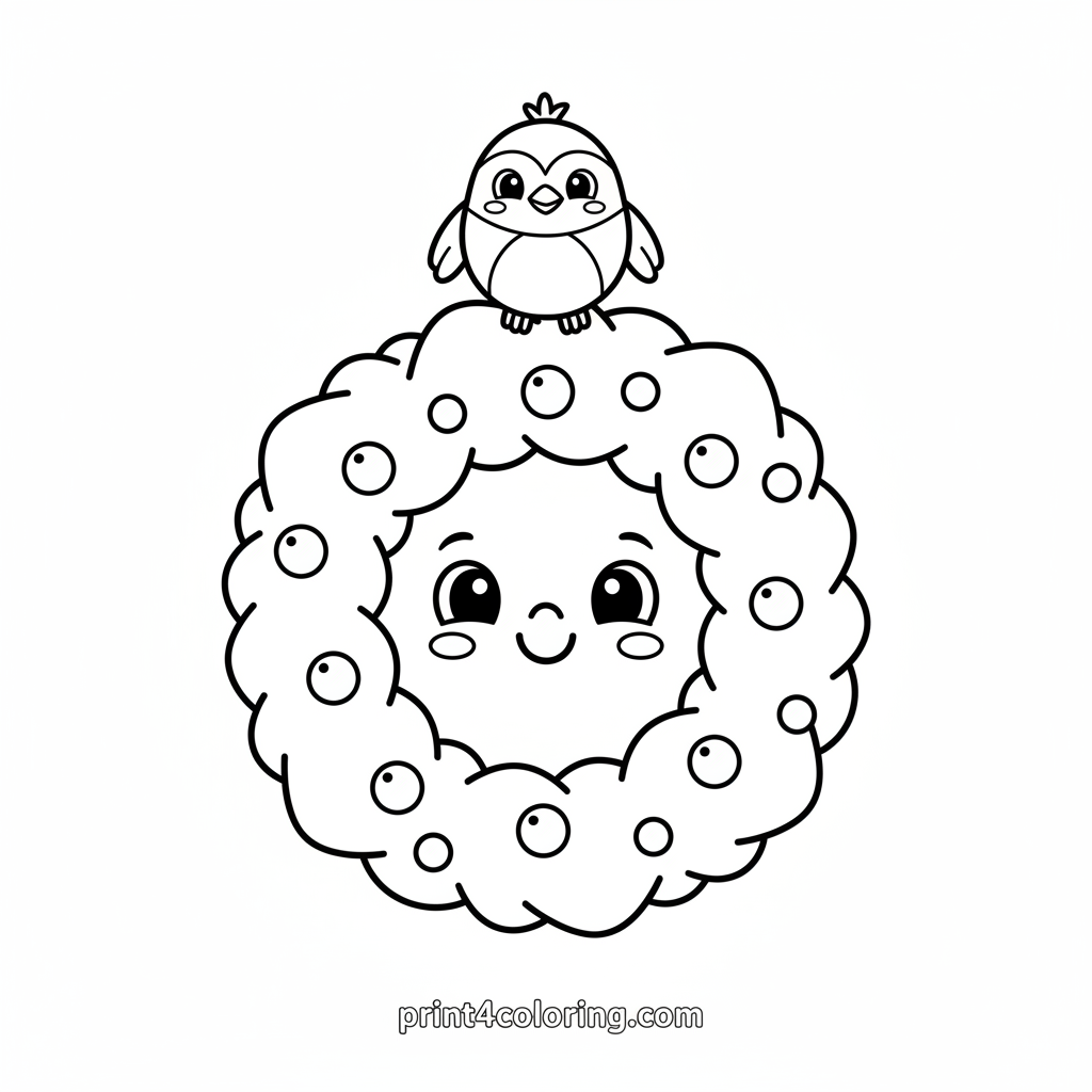 Happy Christmas Wreath Friend