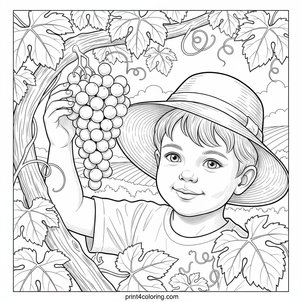Sweet Grape Harvest Smile