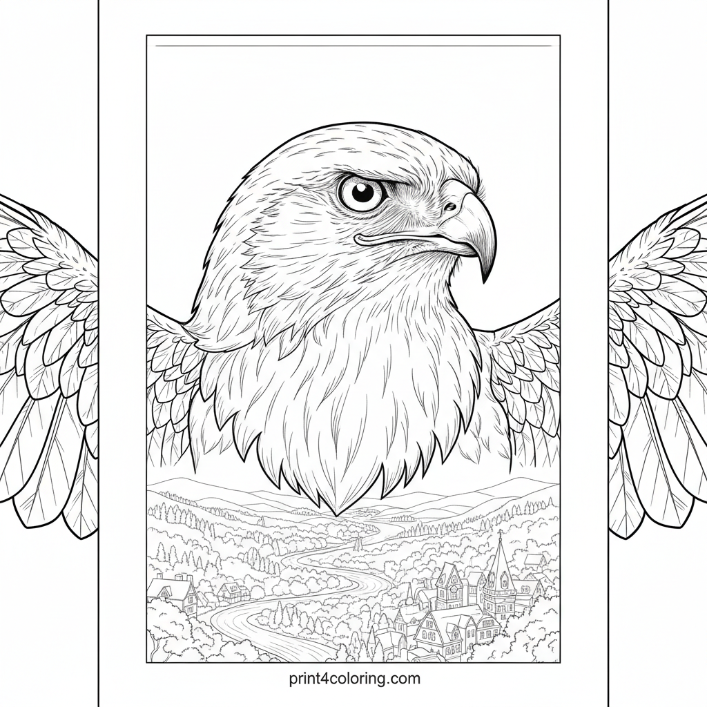 Majestic Hawk Over Whispering Valley