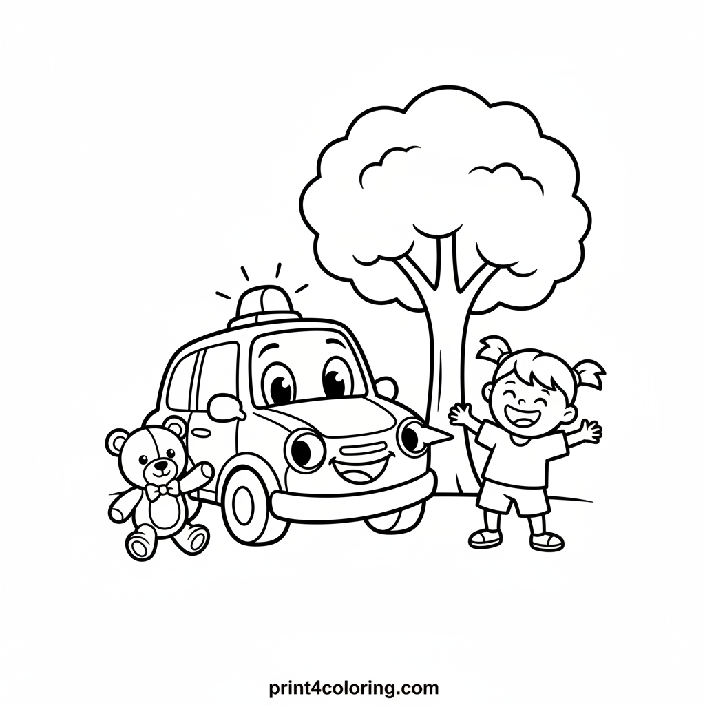 Police Car's Kind Rescue