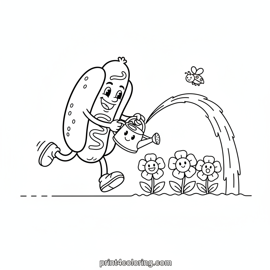 Hotdog's Blooming Garden Adventure