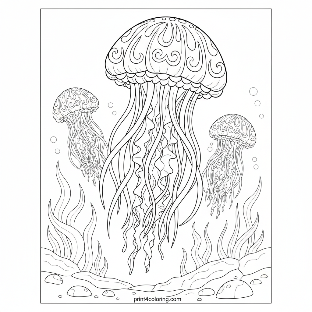 Majestic Jellyfish Ballet