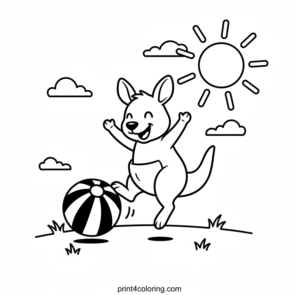 Kangaroo's Sunny Ball Game