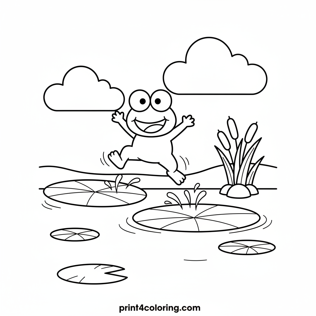 Keroppi's Big Pond Leap!