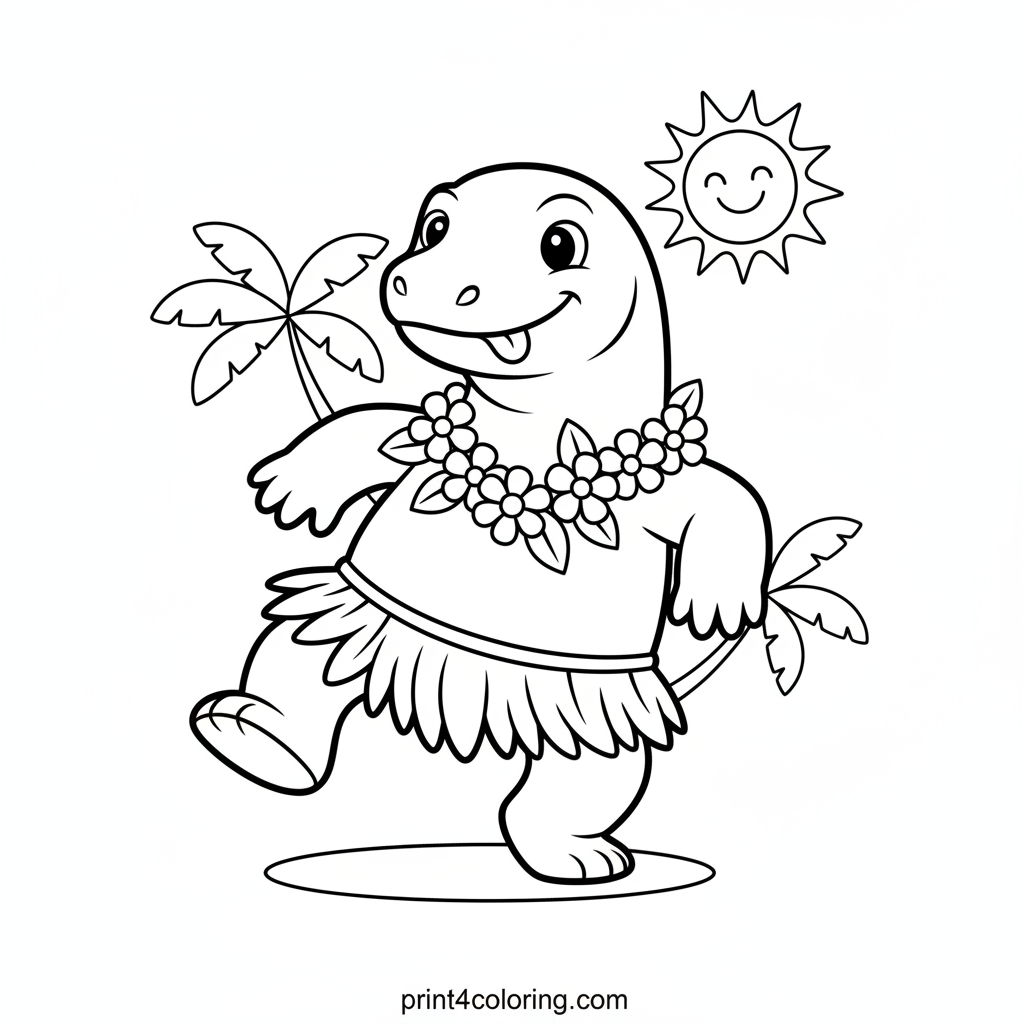 Wobbly Komodo's Tropical Dance Party