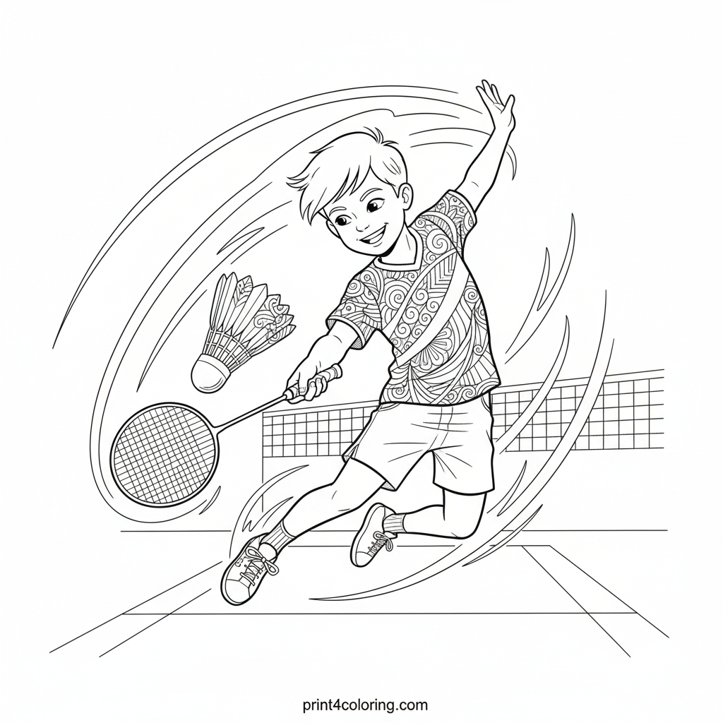 Champion's Leap: Shuttlecock Smash!