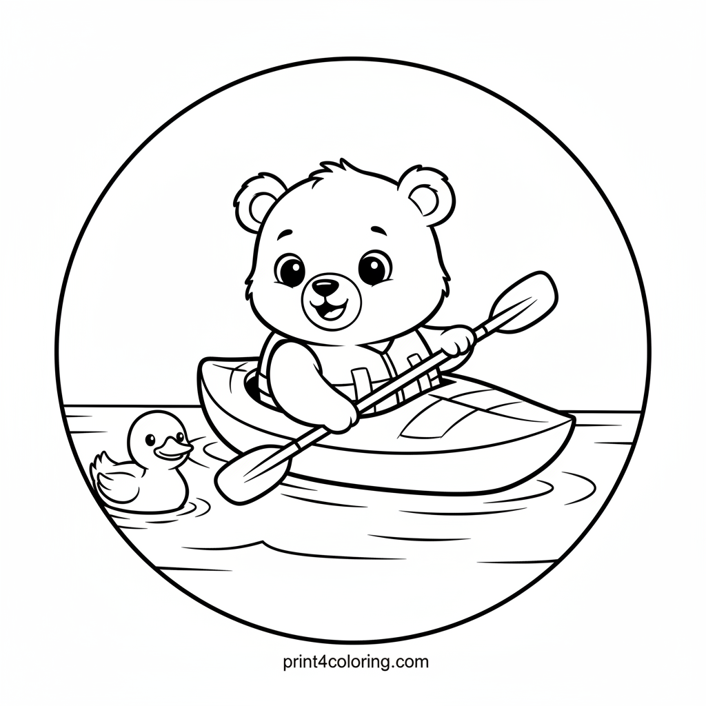 Baby Bear's First Kayak Adventure