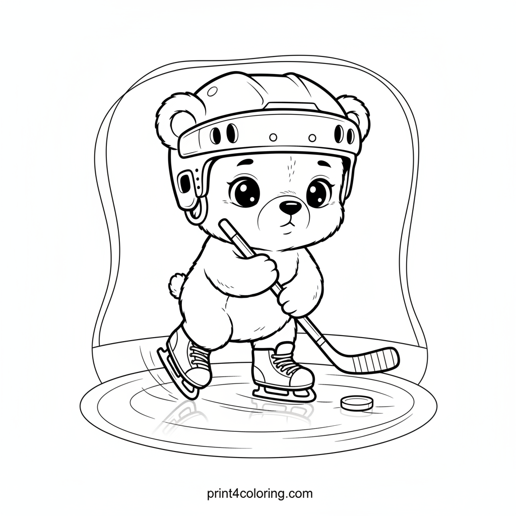 Little Bear Cub's First Skate