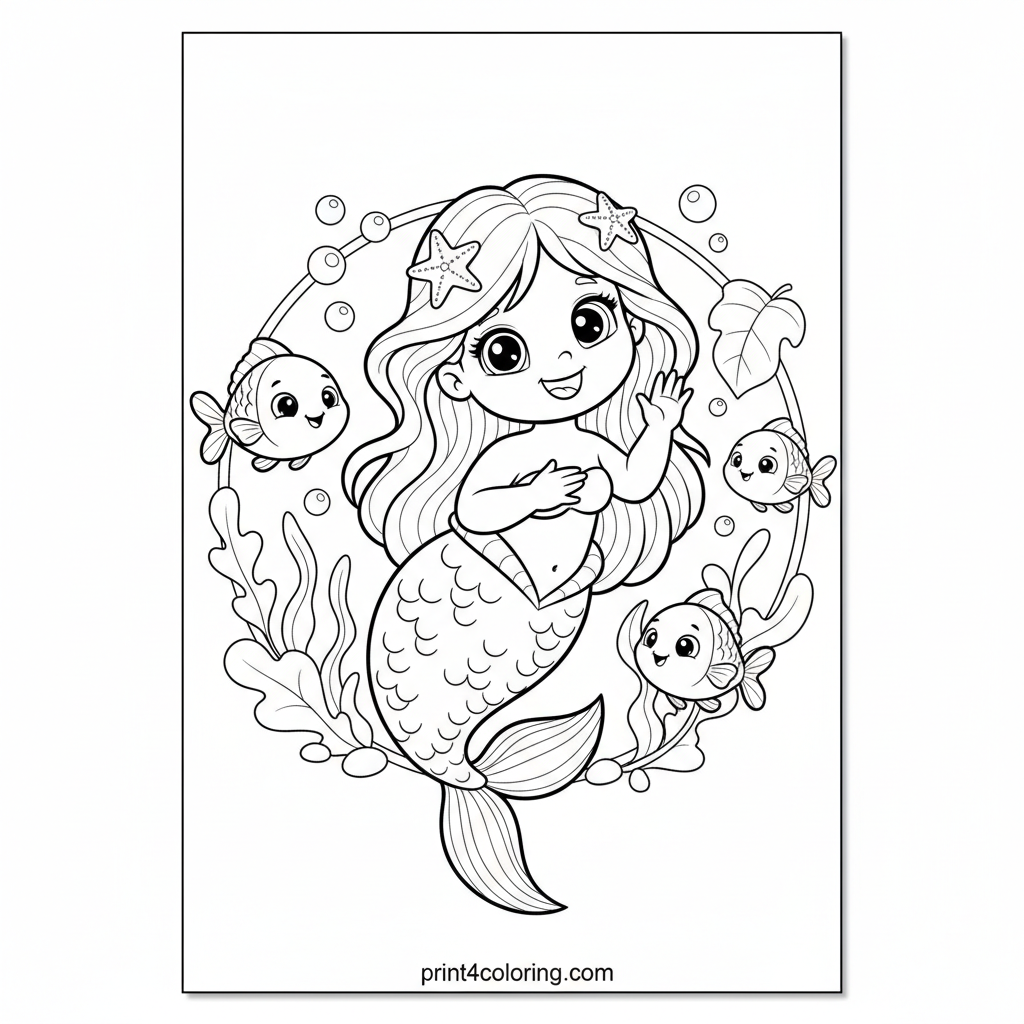 Sparkling Mermaid's Cozy Lagoon Adventure