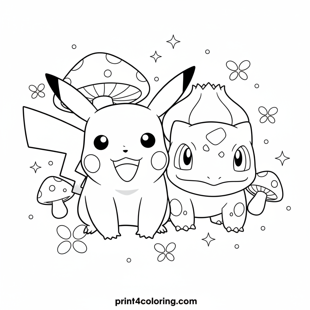 Pikachu & Bulbasaur's Magical Mushroom Glow