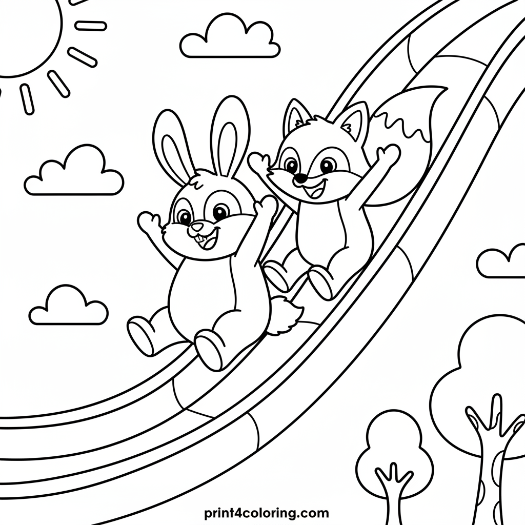 Magical Noodle Slide Adventure with Friends