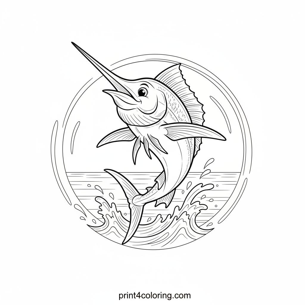 Leaping Marlin's Ocean Dance