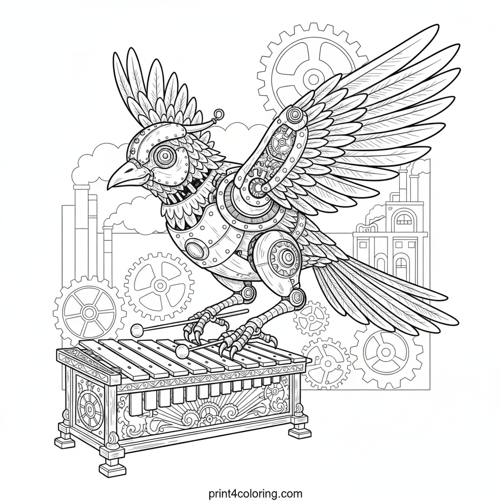 The Clockwork Concert: Mechanical Bird's Melody Machine